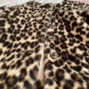 Little girls leopard jacket